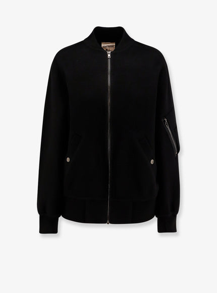Semicouture Wool Bomber Nero