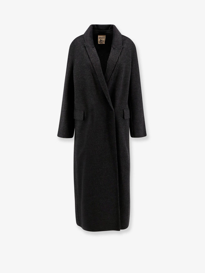 Semicouture Wool Coat Antracite