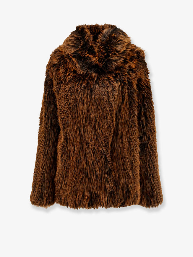 Semicouture Faux Fur Jacket 38 Brownie