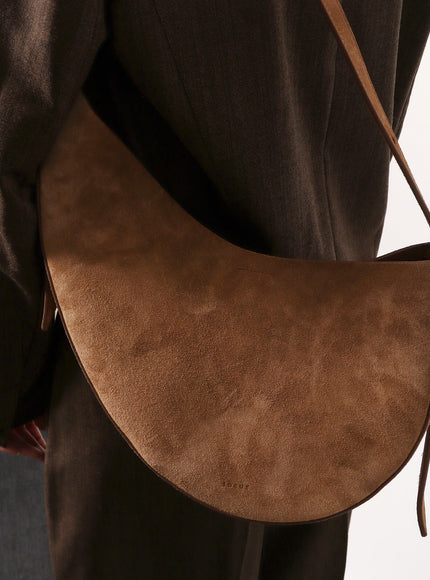 Soeur Suede Crossbody Bag
