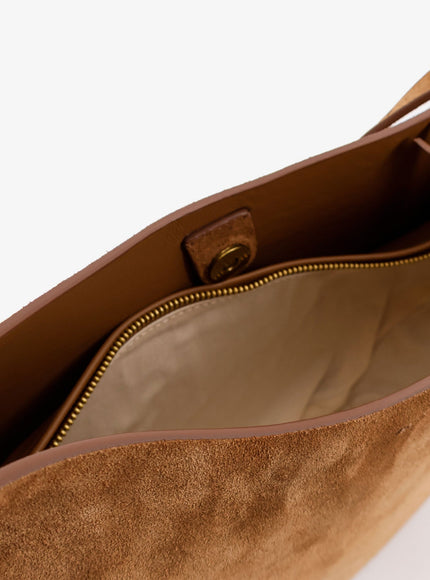 Soeur Suede Crossbody Bag