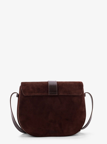Staud Bella Saddle Suede Crossbody Bag