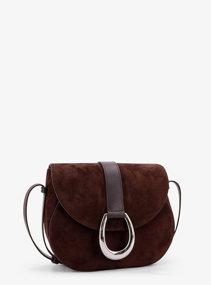 Staud Bella Saddle Suede Crossbody Bag