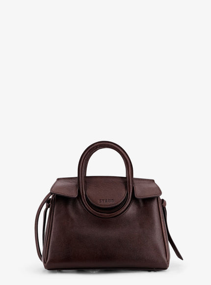 Staud Maude Leather Shoulder Bag Uni Espresso
