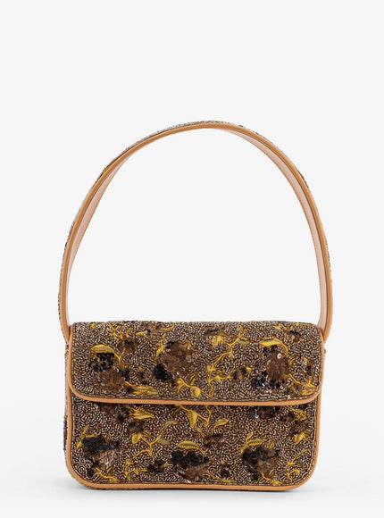 Staud Shoulder Bag With All-Over Bead Embroidery Uni Vintagefloral