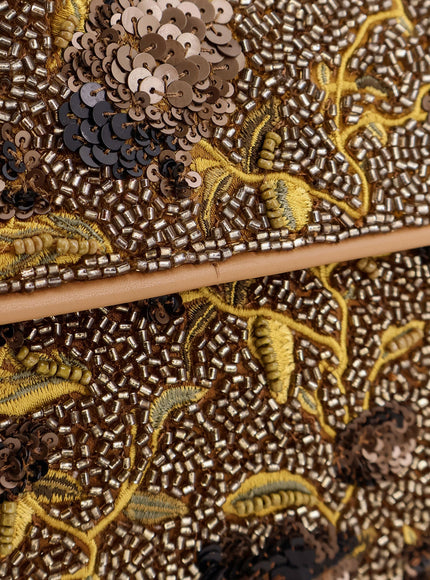 Staud Shoulder Bag With All-Over Bead Embroidery