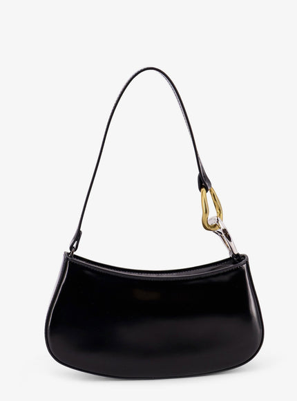Staud Ollie Leather Shoulder Bag Uni Nero