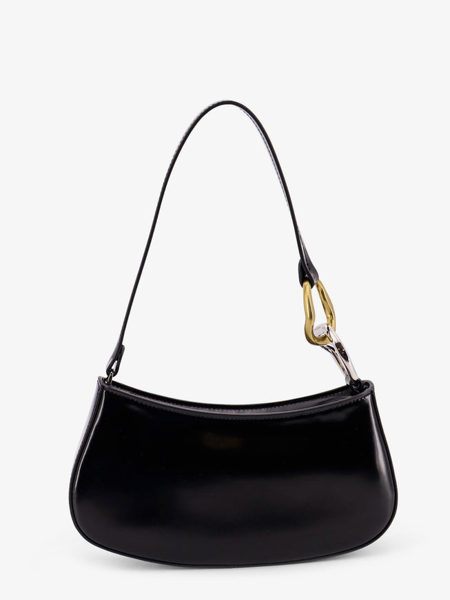 Staud Ollie Leather Shoulder Bag Uni Nero