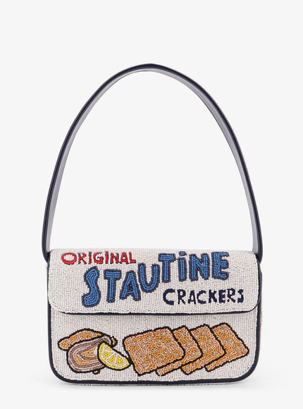 Staud Tommy Beaded Bag Shoulder Bag With All-Over Beads Uni Stautines