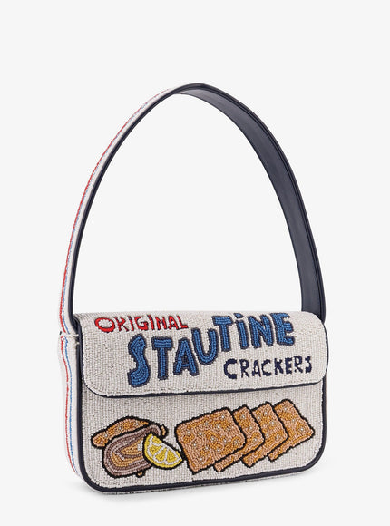 Staud Tommy Beaded Bag Shoulder Bag With All-Over Beads