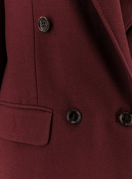 Stella Maxwell X Marella Double-Breasted Wool Blend Blazer