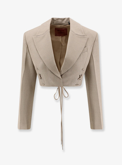 Stella Maxwell X Marella Wool Blend Blazer Greige