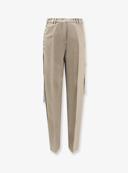 Stella Maxwell X Marella Wool Blend Trousers Greige