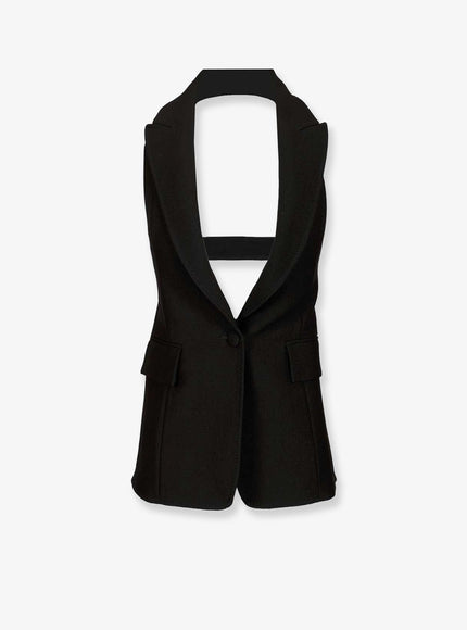 Stella Maxwell X Marella Wool Blend Vest Nero