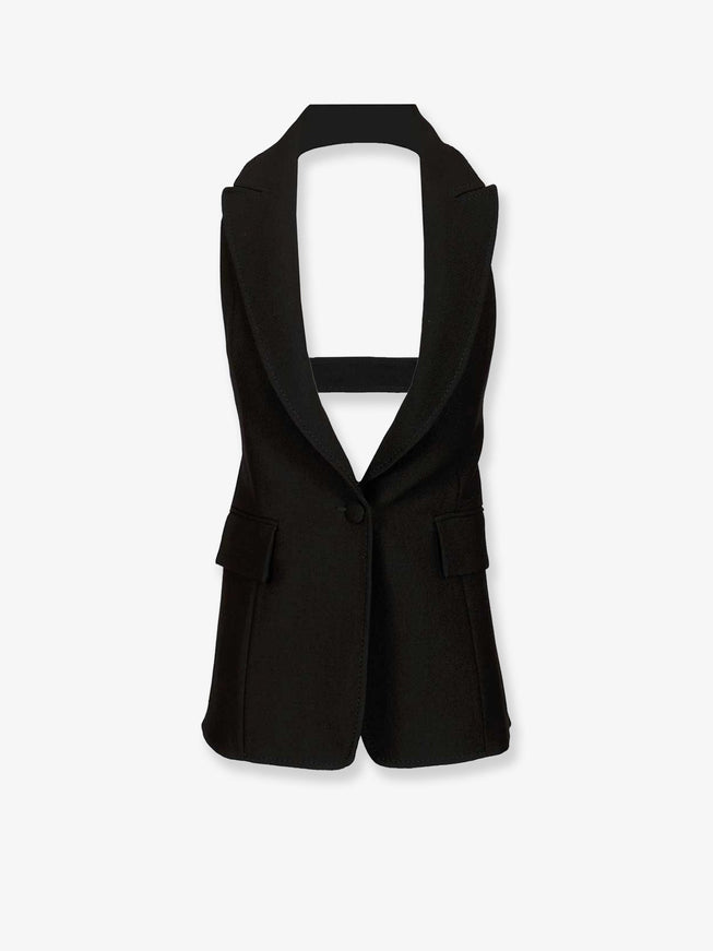 Stella Maxwell X Marella Wool Blend Vest Nero
