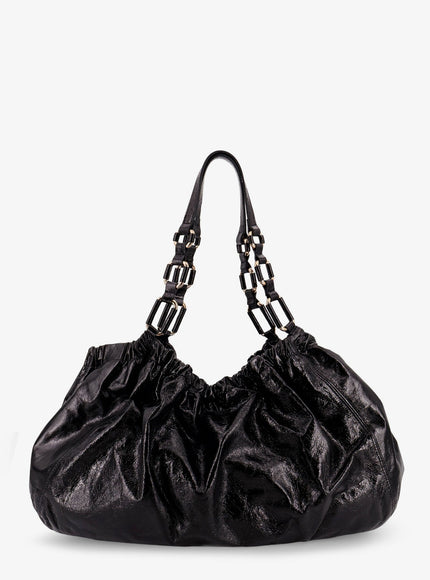 Stella Maxwell X Marella Patent Leather Shoulder Bag Uni Nero