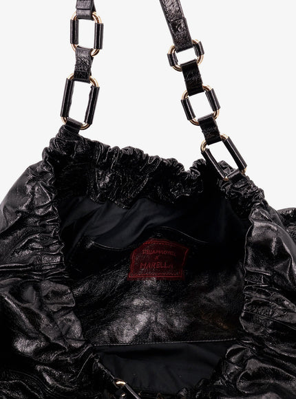 Stella Maxwell X Marella Patent Leather Shoulder Bag