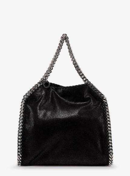 Stella Mccartney Falabella Shaggy Deer Shoulder Bag With Iconic Chain Uni Black