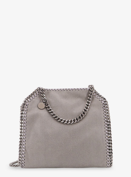 Stella Mccartney Falabella Shaggy Deer Shoulder Bag With Iconic Chain Uni Light Grey