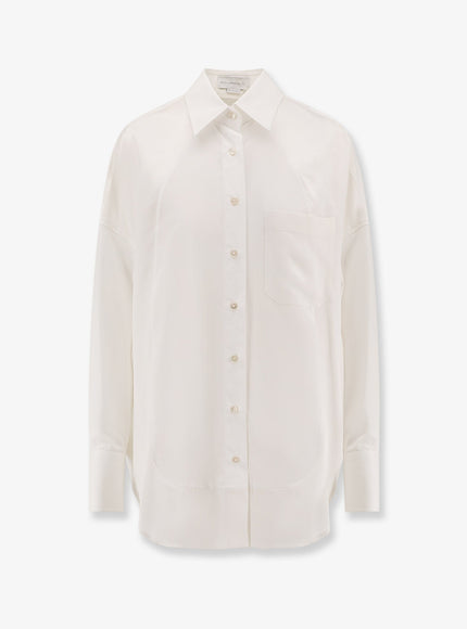 Stella Mccartney Oversize Satin Shirt White