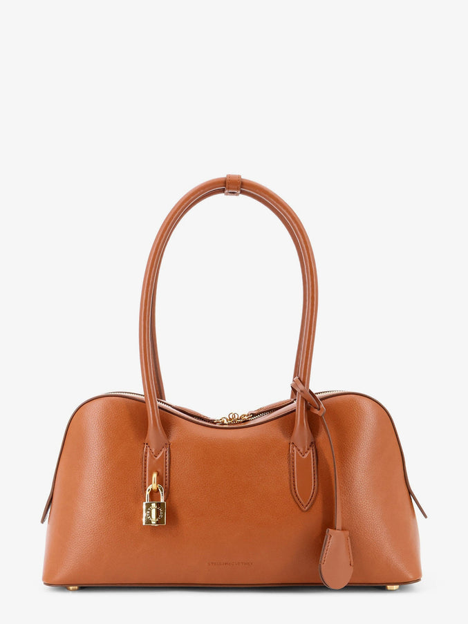 Stella Mccartney Stella Ryder Medium Vegan Leather Shoulder Bag Uni Brandy