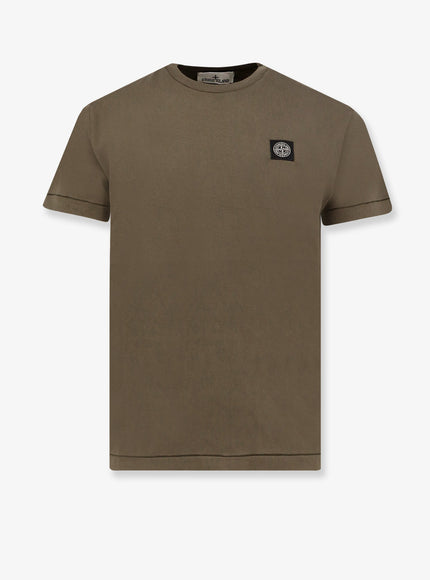 Stone Island Cotton T-Shirt Military Green