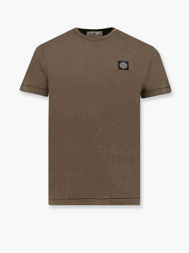 Stone Island Cotton T-Shirt Military Green