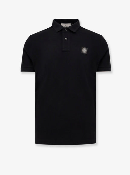Stone Island Organic Cotton Polo Shirt Black