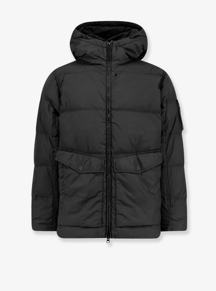 Stone Island Recycled Nylon Down Jacket Black