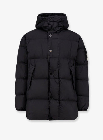 Stone Island Recycled Nylon Down Jacket Black