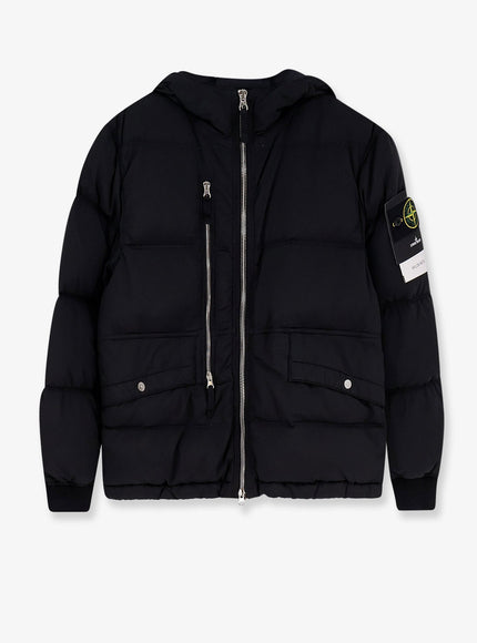 Stone Island Nylon Down Jacket Black