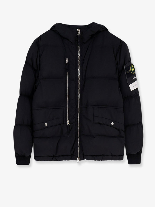 Stone Island Nylon Down Jacket Black