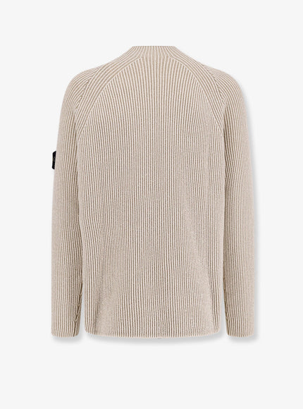 Stone Island Certified Virgin Wool And Cotton Sweater