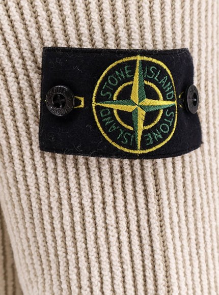 Stone Island Certified Virgin Wool And Cotton Sweater