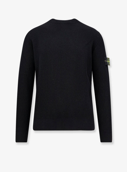 Stone Island Certified Virgin Wool Sweater Black