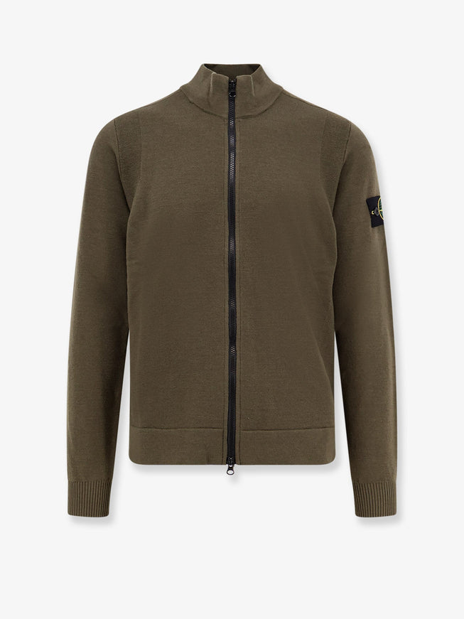Stone Island Certified Virgin Wool Cardigan Military Green