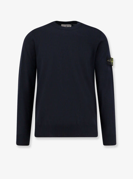 Stone Island Certified Virgin Wool Sweater Navy Blue