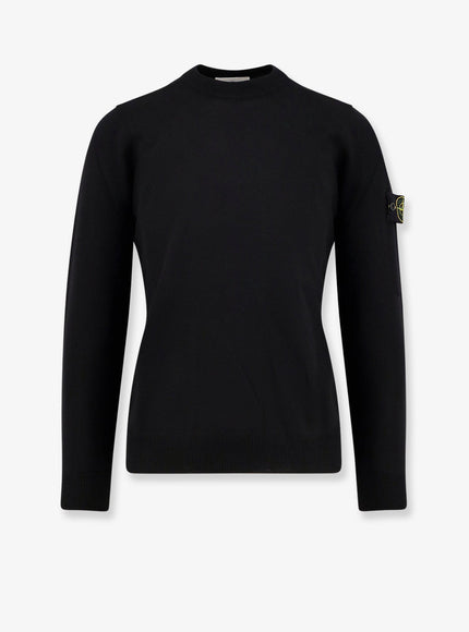 Stone Island Certified Virgin Wool Sweater Black