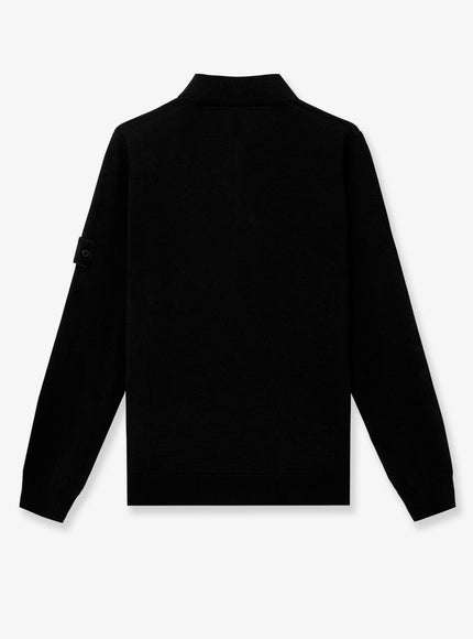 Stone Island Virgin Wool Polo Sweater