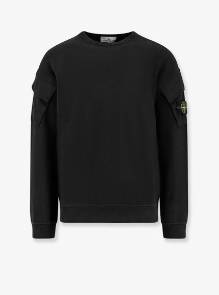 Stone Island Organic Cotton Sweatshirt Black
