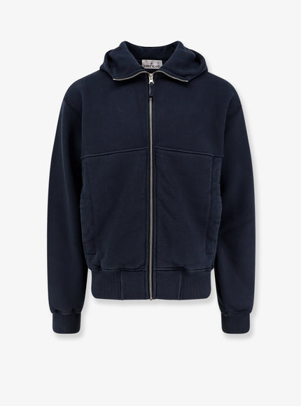 Stone Island Cotton Sweatshirt Navy Blue