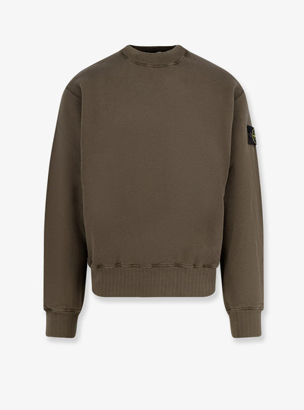 Stone Island Cotton Sweatshirt Military Green