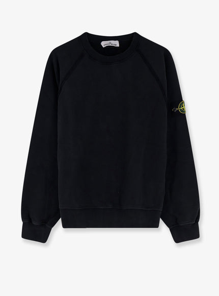 Stone Island Organic Cotton Sweatshirt Black