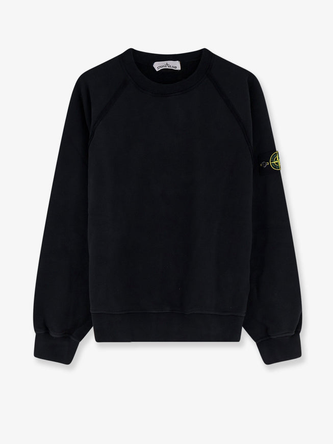 Stone Island Organic Cotton Sweatshirt Black