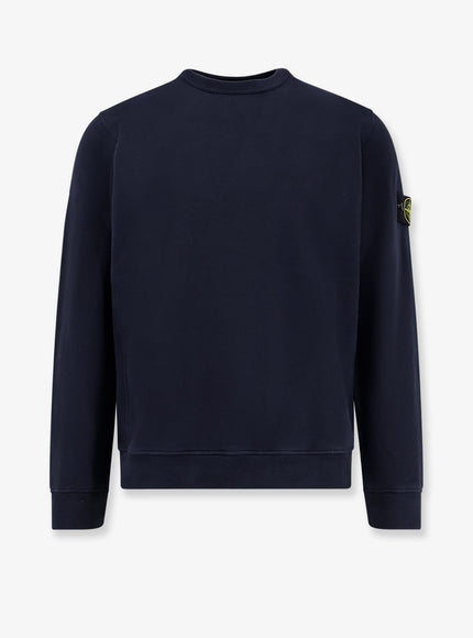 Stone Island Organic Cotton Sweatshirt Navy Blue