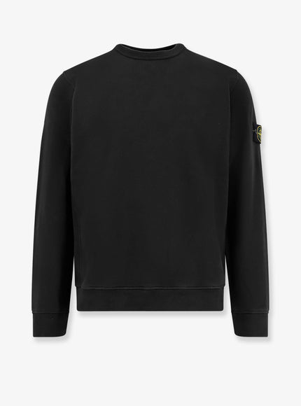 Stone Island Organic Cotton Sweatshirt Black