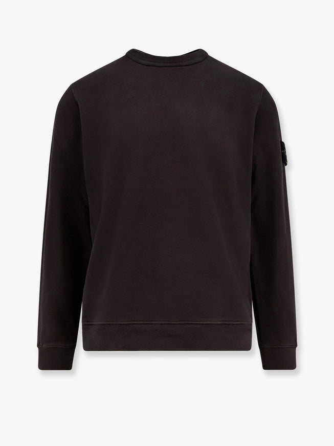 Stone Island Organic Cotton Sweatshirt Lead Grey
