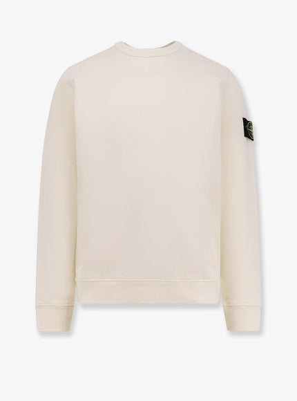 Stone Island Organic Cotton Sweatshirt Ivory