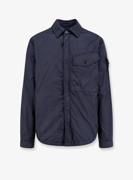 Stone Island Recycled Nylon Jacket Navy Blue