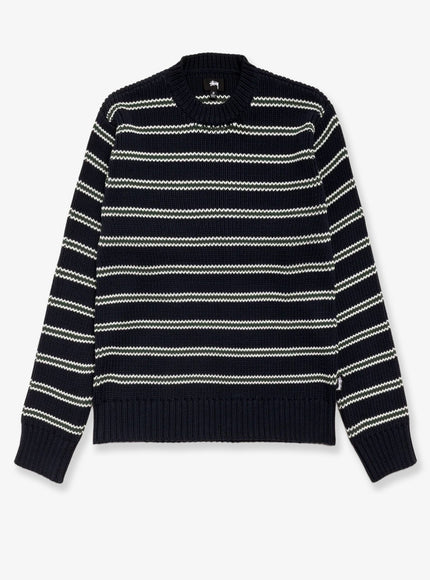 Stussy Stripe Crew Cotton Blend Sweater